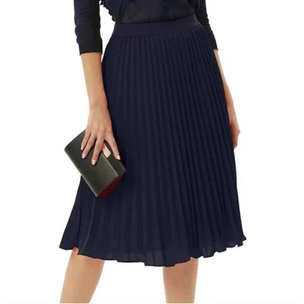 Grace Karin Pleated Chiffon A-line Swing Midi Skirt (2XL) - Picture 1 of 10
